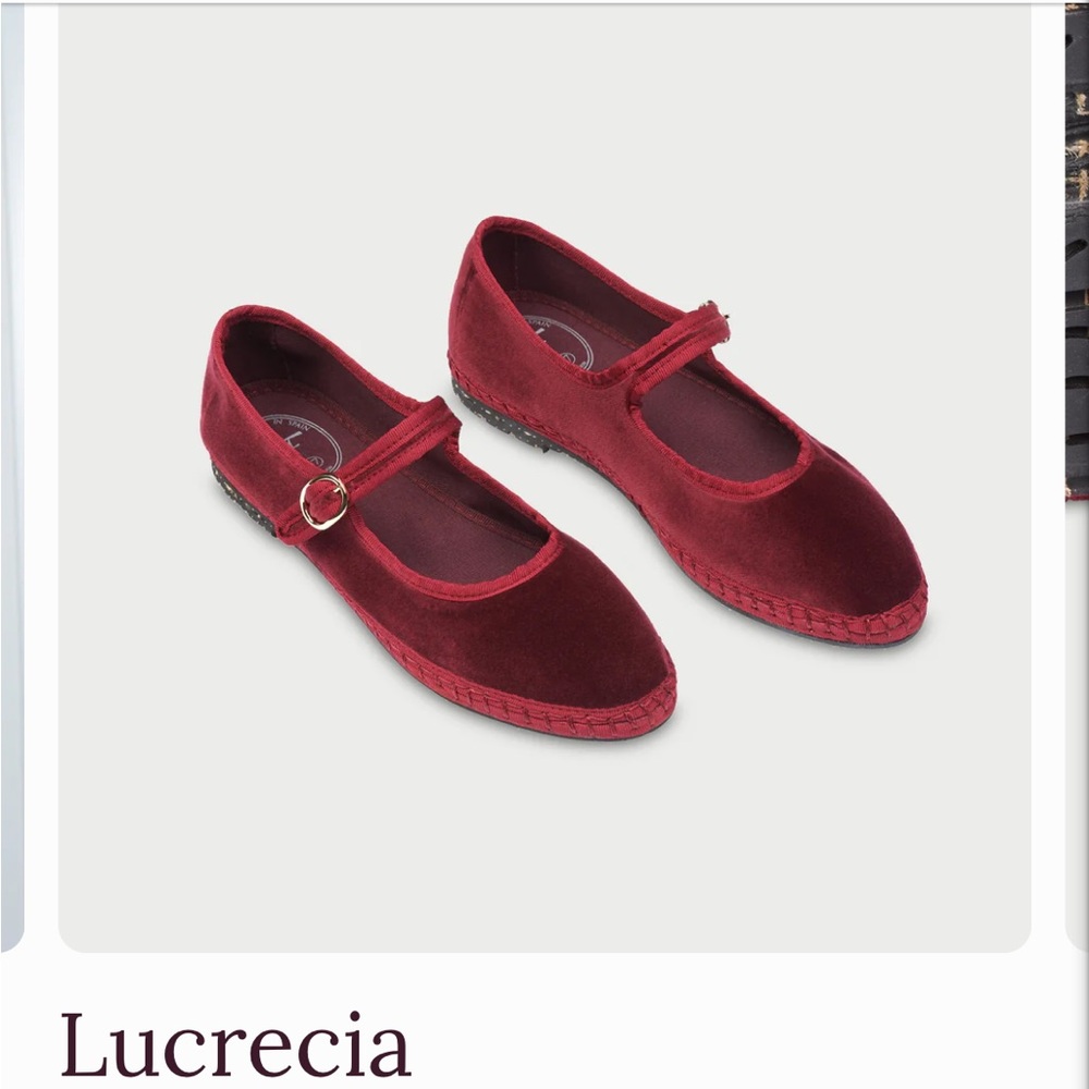 Red Mary Jane Flats